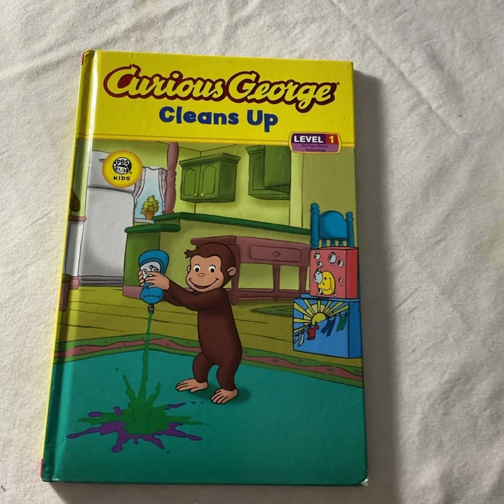 Curious George 5 Reader Book Lot Children's Level 1 Hardcover Readers